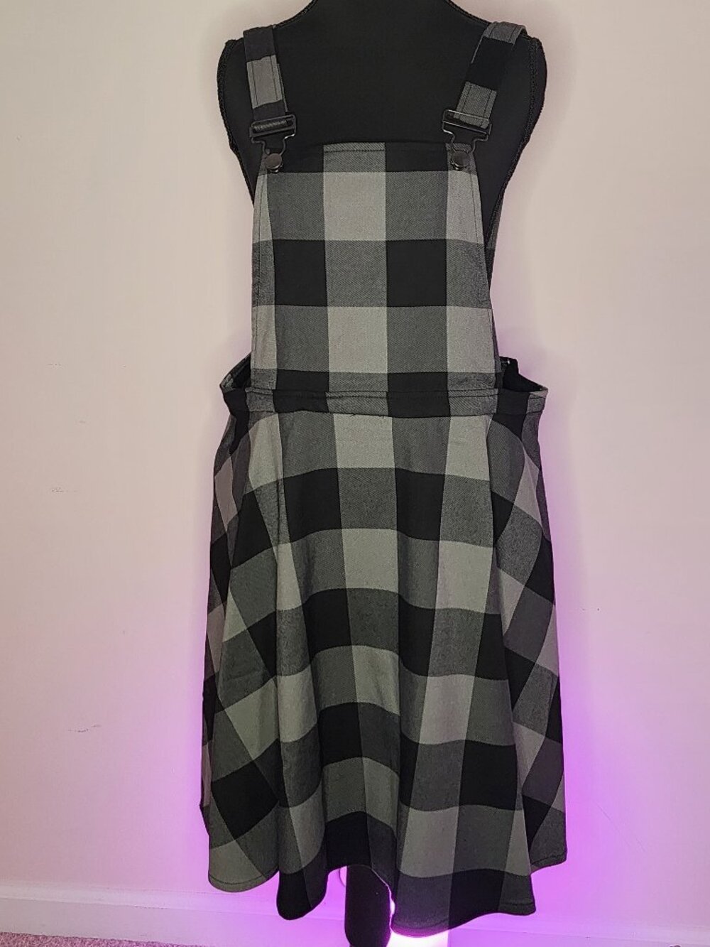 New!  Charcoal Plaid Skirtall Plus Size